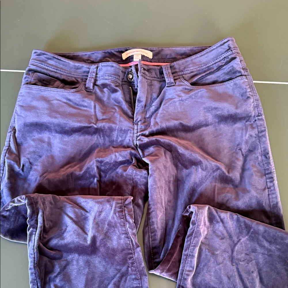 Banana Republic heritage Women’s Blue Velvet Pants